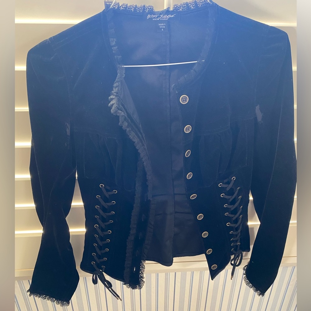 Black Betsey Johnson Blouse